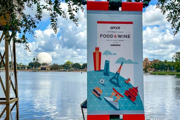 wdw 2024 epcot international food and wine festival banner atmosphere stock 3